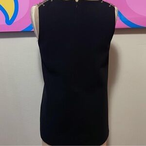 Zara Women's White and Blue Blouse